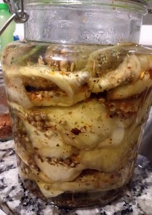 Una foto de Berenjenas al escabeche