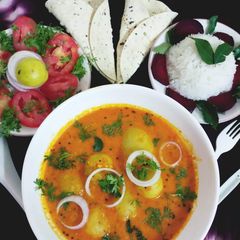 A picture of Dum Aloo.