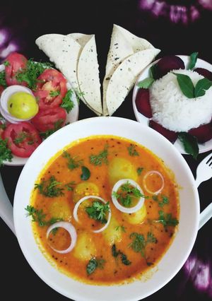 A picture of Dum Aloo.
