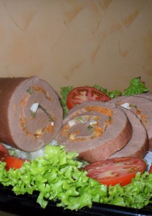 Una foto de Rollo relleno de pollo