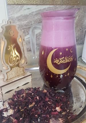 صورة لوصفة العصير الموف البنفسجي