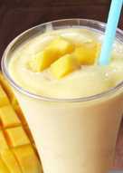 Batido mango con leche condensada