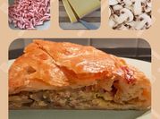 Une photo de tourte pâte feuilleté