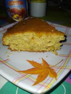 Una foto de Bizcocho de naranja con avena express