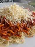 Spaghetti à la bolognaise végétarienne
