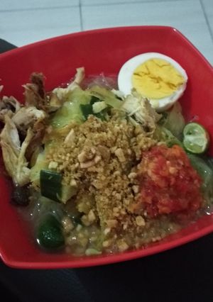 Foto resep Soto ayam surabaya with koya simple
