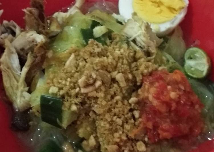 Cara Gampang Menyiapkan Soto ayam surabaya with koya simple yang Enak