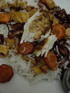 صورة لوصفة رز أبيض بالدجاج