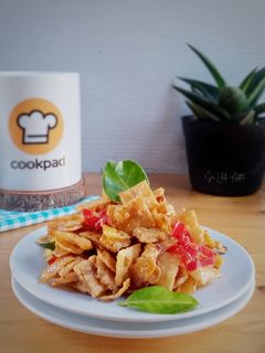Foto resep Kering Tempe, Kulit Pangsit dan Corn Flakes