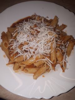 Húsos penne 🍅🥕🍝 recept fotója