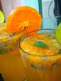 ऑरेंज बेसिल सीड मजीतो (Orange basil seed mojito recipe in hindi)