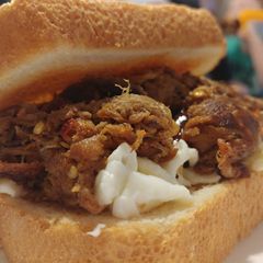 A picture of Egg White Pork Sandwich.