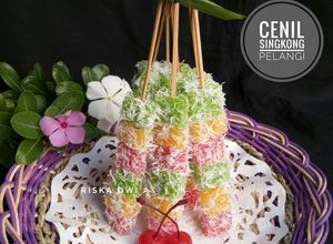Foto resep Cenil Singkong Pelangi