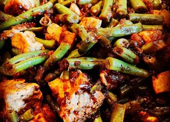 Fast Cooking Methods Black Pepper Tofu  Green Beans Restaurant Style