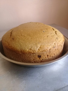 A picture of 1kg Blueberry naked cake. #Myvalentinerecipe.