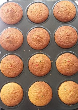 A picture of Rainbow Cuppies #Theme Challenge.