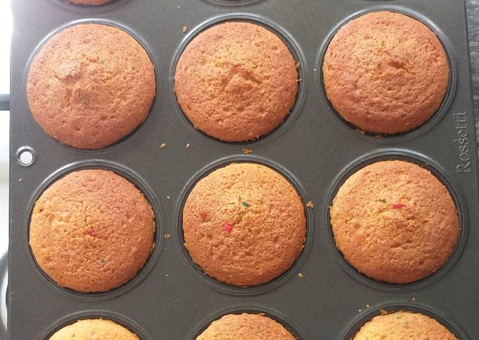 Recipe of Super Quick Rainbow Cuppies #Theme Challenge