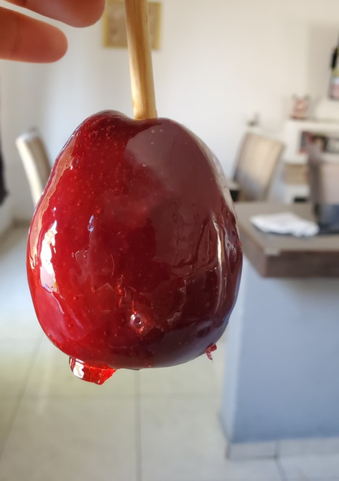 Una foto de Manzanas encarameladas