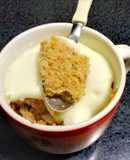 Torta de zanahoria en taza, muuuy fácil y riquísima