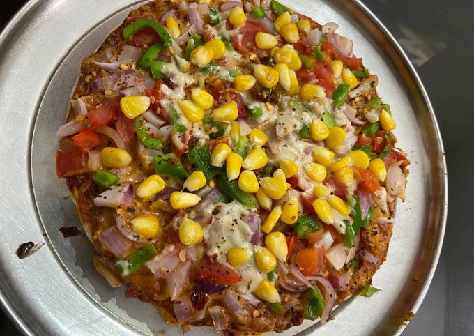 Step-by-Step Guide to Make Homemade Spicy and chizzy pizza