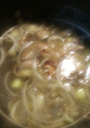 A picture of Lamb Broth for Lancashire Hot Pot.