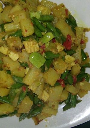 Foto resep Sambal goreng buncis kentang