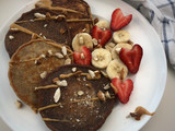 Pancake Gandum pisang & coklat