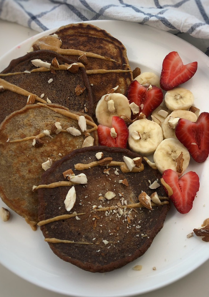 Foto resep Pancake Gandum pisang & coklat