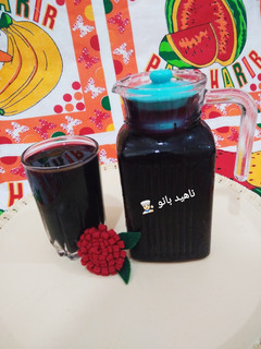 عکسی از دستور شربت توت سیاه 🥰🤩🍹