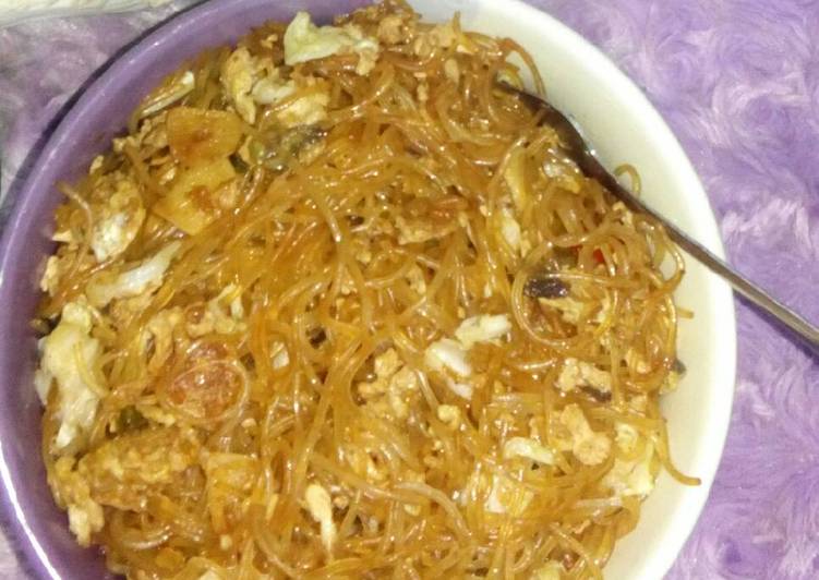 Resep Bihun telur sawi putih Lezat