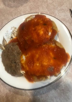 Una foto de Huevos rancheros