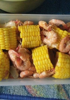 Foto resep Udang Jagung Saus Padang