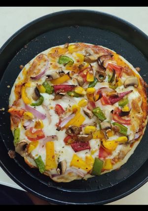 A picture of Homemade pizza.