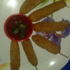 A picture of Veg kabab.