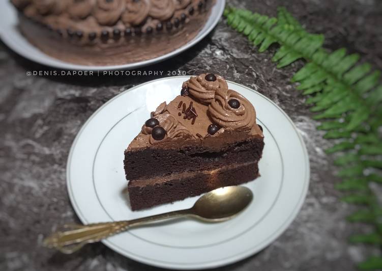 Cara Menyiapkan Chocolate cake (kukus / oven) yang mudah
