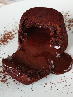 Una foto de Volcán de chocolate