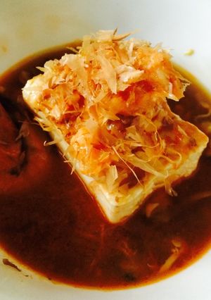 A picture of Crustacean tofu ala Belle.