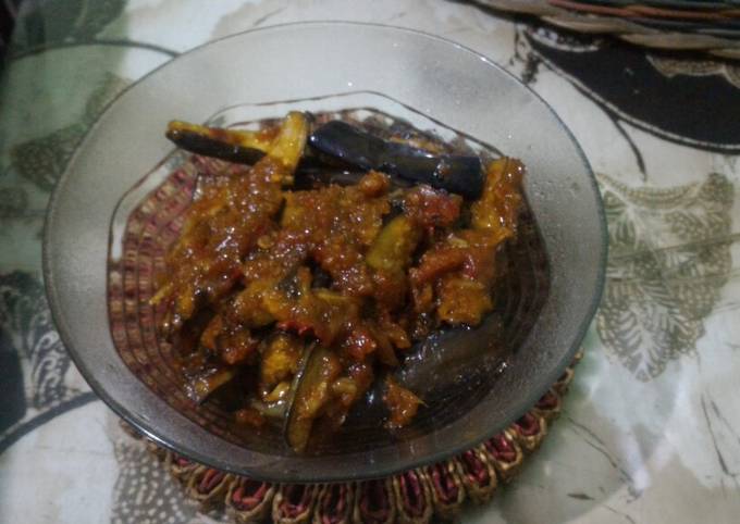 Langkah Mudah untuk Membuat Balado terong bumbu terasi Anti Gagal