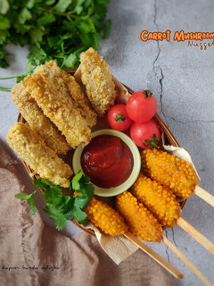 Foto resep (045). Carrot Mushroom Nugget |Veggie Nugget