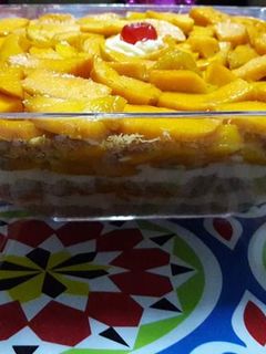 صورة لوصفة كنافه بالمانجو