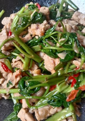 Foto resep Tumis kangkung tempe