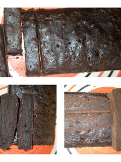 A picture of Eggless chocolate cake.