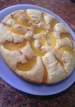 Una foto de Torta de durazno