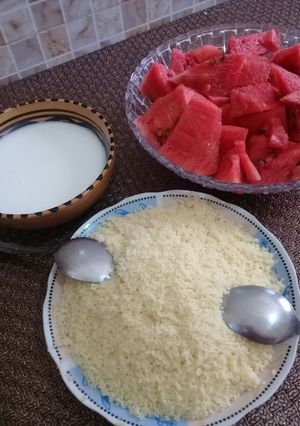 صورة لوصفة طعام بالدلاع واعر بزاف 😱😱