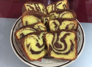 Foto resep Marmer cake / marbel cake dengan rempah spekuk
