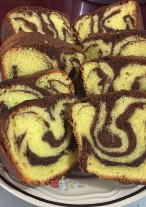 Foto resep Marmer cake / marbel cake dengan rempah spekuk