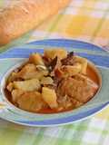 Patatas con bacalao y níscalos