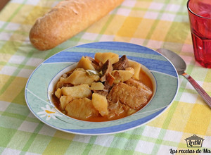 Una foto de Patatas con bacalao y níscalos