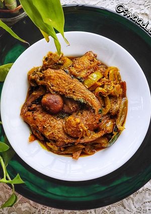 আমুদি মাছের টক-ঝাল কালিয়া(Aamudi Macher Tok-Jhal Kalia recipe in Bengali) রেসিপির প্রধান ছবি