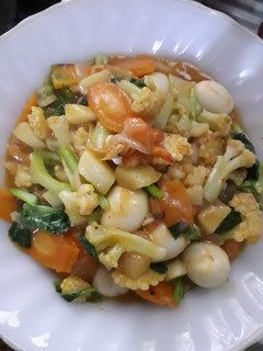 Foto resep Capcay udang telor puyuh